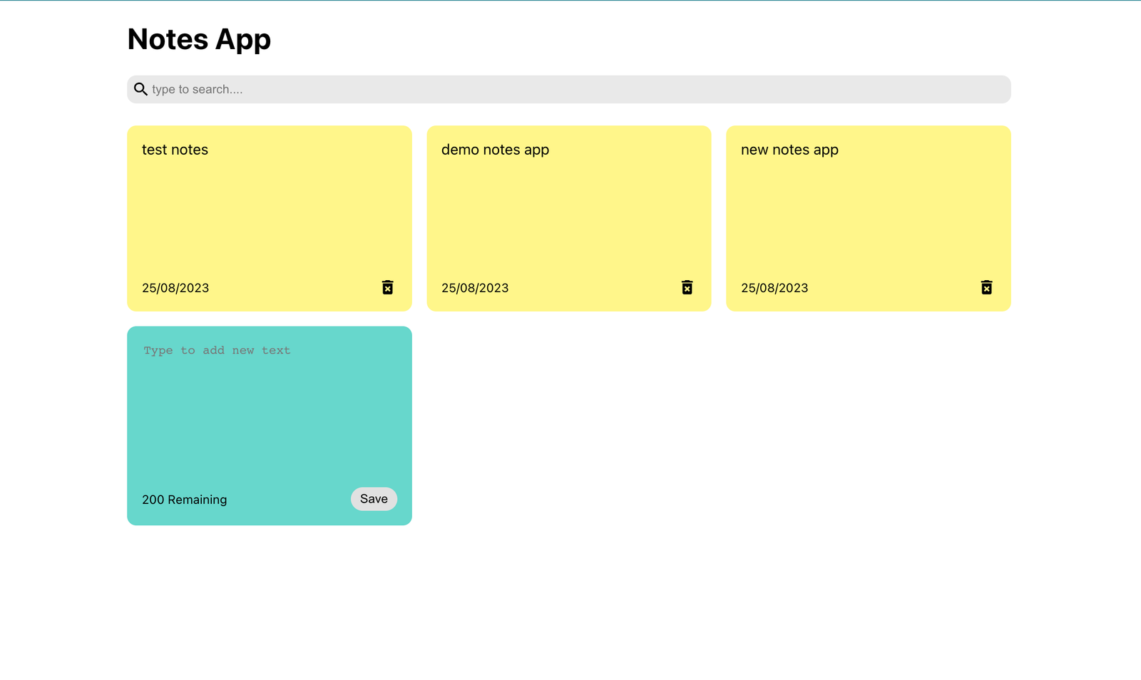 React Notes App